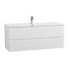 Тумба с раковиной BelBagno MARINO-CER-N-1200-2C-SO-BL-P подвесная, Bianco Lucido, 51.6x121x46 фото 2