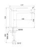 Смеситель для раковины Fiore Kube 100CR8516 хром фото 4