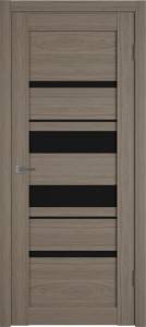Межкомнатная дверь Владимирская Фабрика Дверей Atum Pro 29 Brun Oak стекло Black Gloss 700x2000