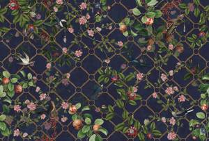 Бесшовные Eco обои Ortograf Aurora 34125 Fantasy dark Шелк OE-H