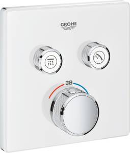 Термостатический смеситель Grohe Grohtherm SmartControl 29156LS0 для ванны, Луна white
