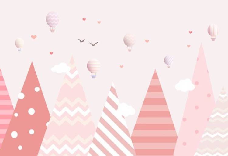 3D Фотообои Artegrafico «Фантазийные горы» KID-206 акварель