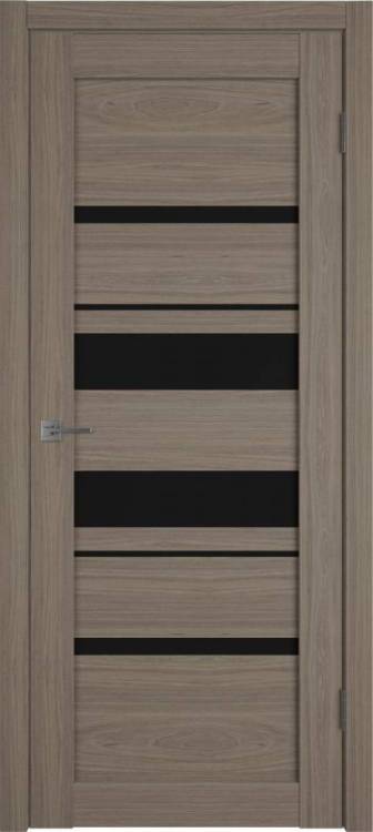 Межкомнатная дверь Владимирская Фабрика Дверей Atum Pro 29 Brun Oak стекло Black Gloss 700x2000