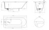 Ванна из искусственного камня Salini Ornella Kit S-Stone 180x80, матовая фото 6