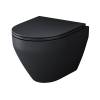 Комплект Am.Pm Spirit V2.0 CK70H1103B унитаз подвесной, с гигиеническим душем и ершиком, черный матовый фото 5
