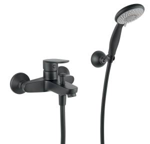 Смеситель для ванны с душем Fiore Kevon Black Matt 81NN8150 черный