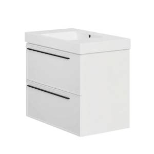 Тумба с раковиной La Fenice Elba Twin Bianco NFNC-01-ELB-B-80-2-3-80 белая матовая, 80 см