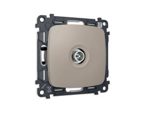 Комплект механизма TV розетки оконечной Ambrella Volt MO MO373005 серо-бежевый матовый