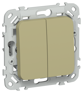 Выключатель жалюзи с блокировкой IEK Flite FI-V15-0-10-K26 оливковый