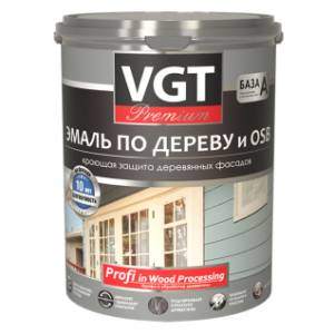 Эмаль по дереву VGT PREMIUM ВД-АК-1179 ПРОФИ акриловая, полуматовая, джинсово-синяя 2.5 кг