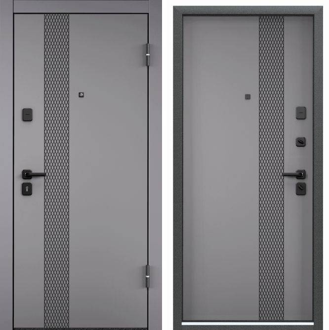 Входная стальная дверь Torex DELTA PRO PP 2006422 ПВХ Гриджио/ПВХ Гриджио 2030x860