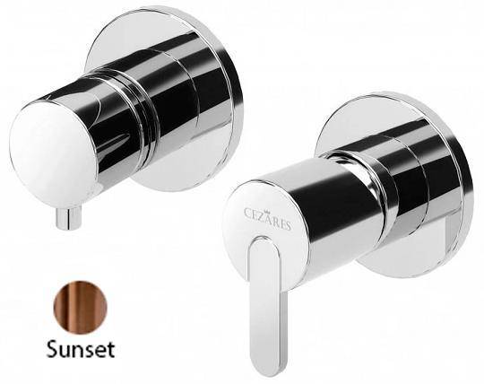 Смеситель для душа Cezares Leaf LEAF-VDIM3-SS бронза