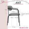 Набор из 4 стульев Bradex Home Ant FR 0997K серый букле фото 16