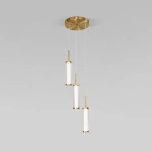 Подвесной светодиодный светильник Eurosvet Stark 50386/3 LED латунь