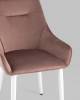 Стул Stool Group Диана MC101-2 KD HLR-44 пыльно-розовый ножки белые, велюр фото 8