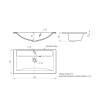 Раковина Uperwood Foster Quartz 291030038 черная матовая, уголь, 80x45.5 фото 6