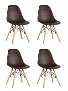 Набор из 4 стульев Stool Group Eames 8056PP BROWN X4