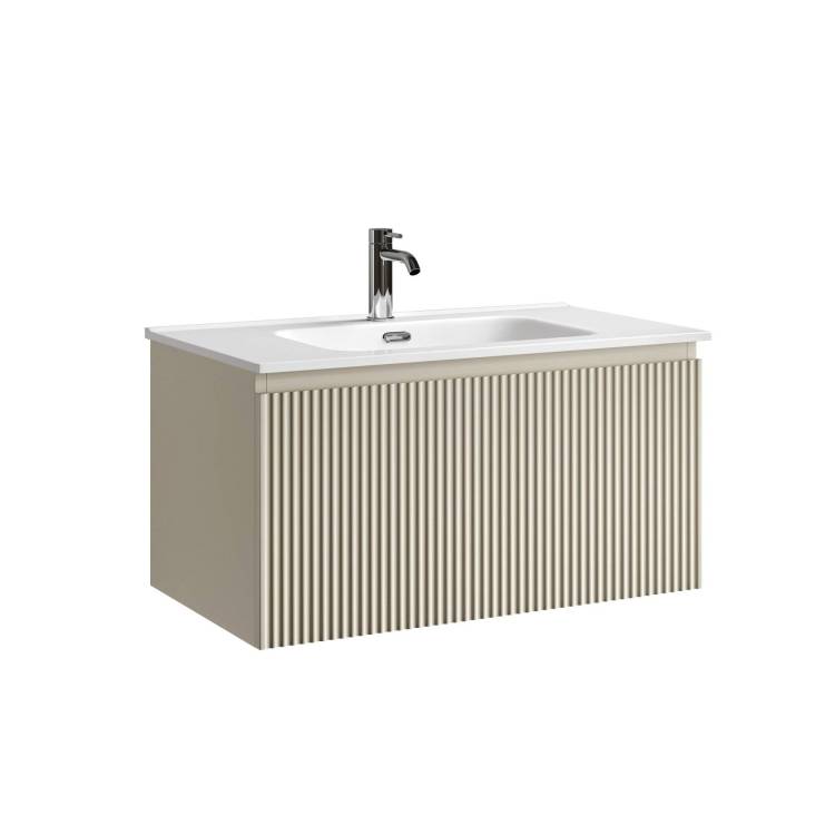 Тумба с раковиной Sancos Snob R 1.0 Beige Soft, 80x42.6