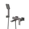 Смеситель для ванны и душа Cezares Slider SLIDER-VD-GM оружейная сталь