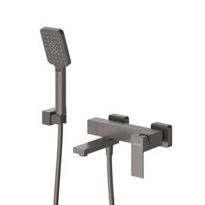 Смеситель для ванны и душа Cezares Slider SLIDER-VD-GM оружейная сталь