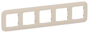 Рамка 5-постовая IEK Flite FI-M52-31-20-K88 льняной