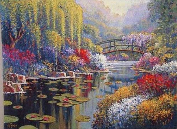 Гобелен Flanders Tapestries Giverny Pond small by Pejman/Живерни Пруд. Пежман 98x73, Бельгия