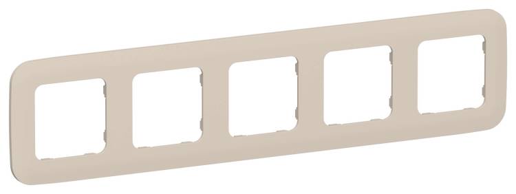 Рамка 5-постовая IEK Flite FI-M52-31-20-K88 льняной