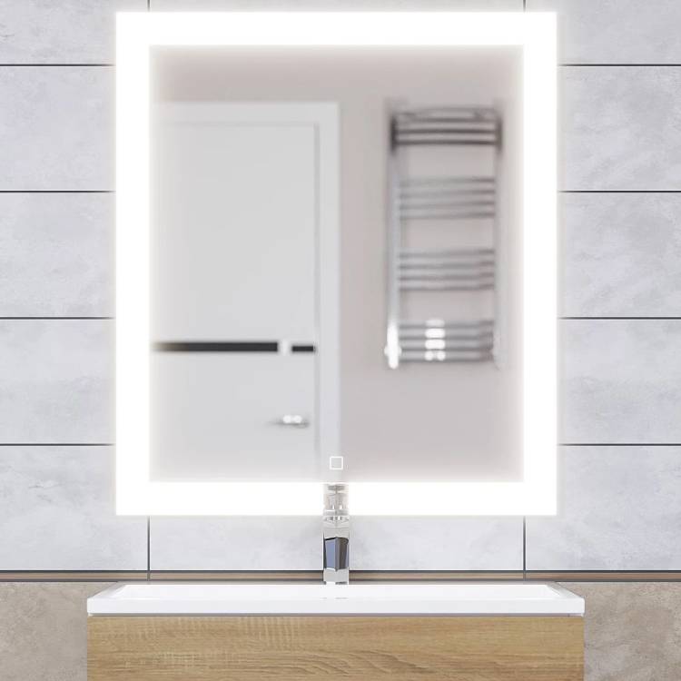 Зеркало Uperwood Barsa 2920205442 с подсветкой, сенсорный выключатель, антизапотевание, 70x80 см