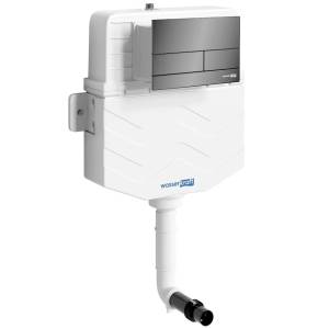Смывной бачок скрытого монтажа Wasserkraft New Aller 10TLT.031.ME.PB04 клавиша черный