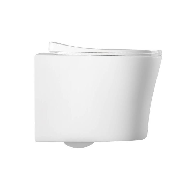 Унитаз подвесной Aquatek Ника AQ2009-00 безободковый, с крышкой-сиденьем микролифт