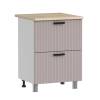 Кухонный модуль напольный Аленушка Лотос Н2Я 600 Н00231162 кашемир,скоба антрацит