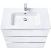 Тумба с раковиной Roca The Gap 80, 3 ящика, белый глянец фото 2