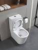 Унитаз-компакт Cerutti Spa Piera CT10560 безободковый, сиденье микролифт, белый фото 3