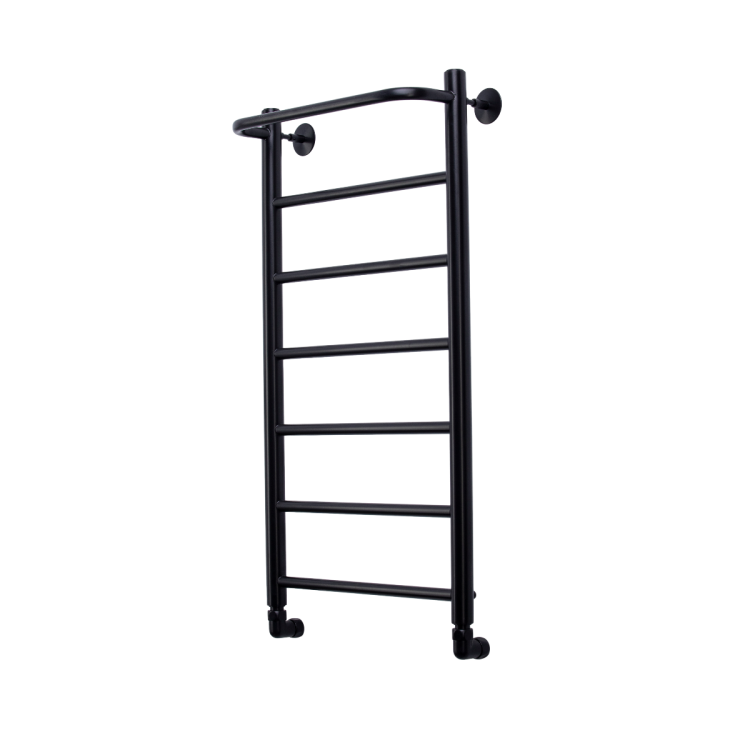 Полотенцесушитель водяной Comfysan Capri 012786 W-8 80/40 с полкой, черный матовый