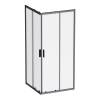 Душевой уголок Am.Pm Gem W90G-403-9090BT профиль черный матовый, стекло прозрачное, 90x90