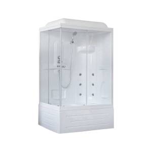 Душевая кабина Royal Bath BP RB8100BP2-T-R с высоким поддоном, с сиденьем