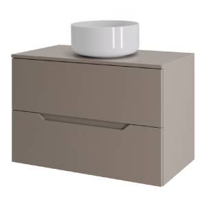 Тумба с раковиной Orange Line Li-70TuLMDF+B07-345W латте матовый, 70 см