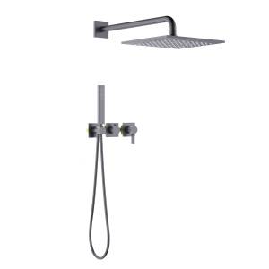 Душевая система Timo Caisa SX-9069/18SM со смесителем, черное золото