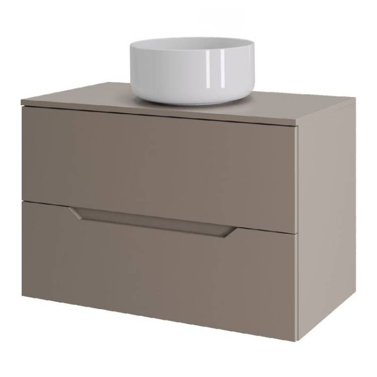 Тумба с раковиной Orange Line Li-70TuLMDF+B07-345W латте матовый, 70 см