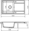 Мойка кухонная Florentina Липси 860 антрацит фото 2