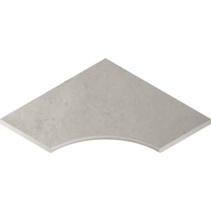 Бордюр Italon Миллениум X2 620090000734 Бортик Сильвер Угловой Закругленный 60x60