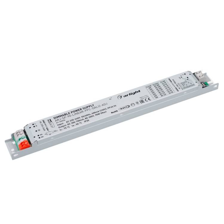 Блок питания Arlight ARJ-SP-90-LINEAR-PFC-DALI2-ADJ 90W IP20 0.3-0.7A 035536