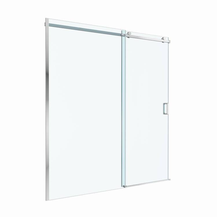 Душевая дверь в нишу BelBagno SOFT_CLOSE-2-BF-1-180-C-Cr профиль хром, стекло прозрачное, 180x200