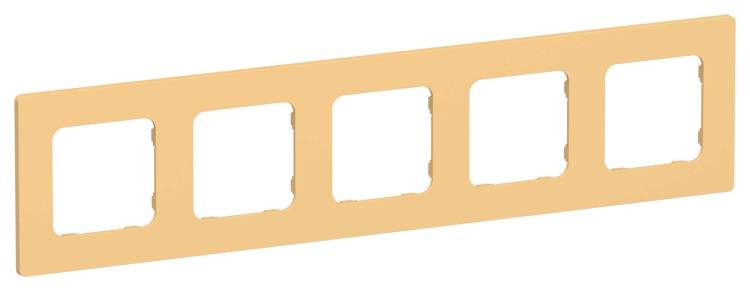 Рамка 5-постовая IEK Flite FI-M52-32-20-K90 золотарник