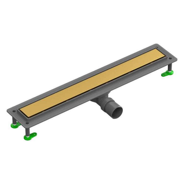 Душевой лоток Ctesi Flow Line Gold BK4024540/1 золотой, 70 см.