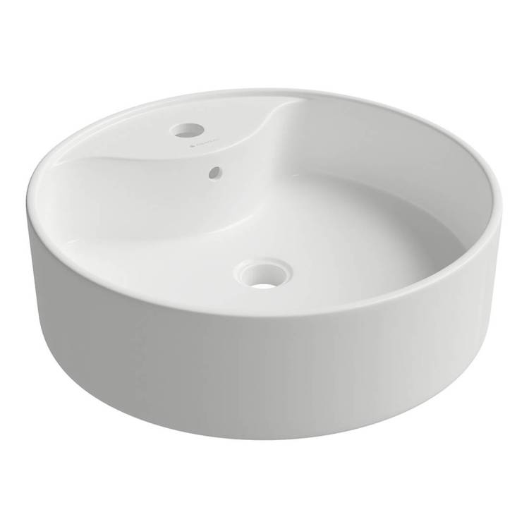 Раковина Aqueduto Espiral ESP0610 46x46, белый глянцевый