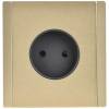 Розетка 1-местная с защитными шторками IEK Forte&Piano FP-R13-10-M-K37 шампань фото 3