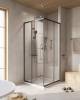 Душевой уголок Cezares Relax RELAX-304-A-2-90-C-GM оружейная сталь, стекло прозрачное, 90x90 фото 2