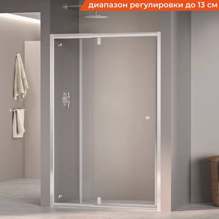 Душевая дверь в нишу RGW Passage PA-02 (700х1850)x1850 стекло шиншилла EasyClean