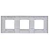 Рамка 3-постовая IEK Skandy SK-M32-K03 серый фото 2